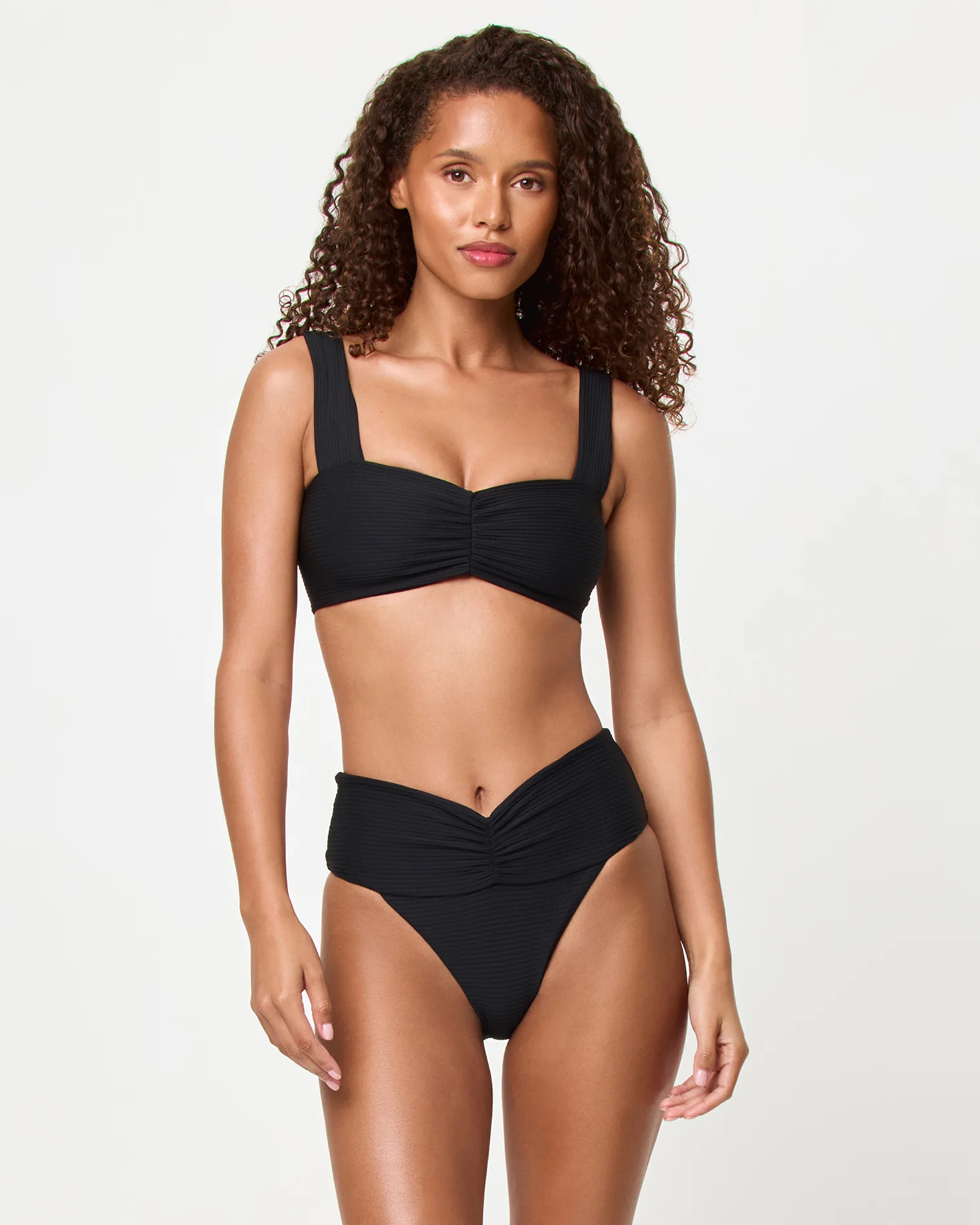 Eco Chic Repreve® Marlee Bikini Top - Black - Image 3
