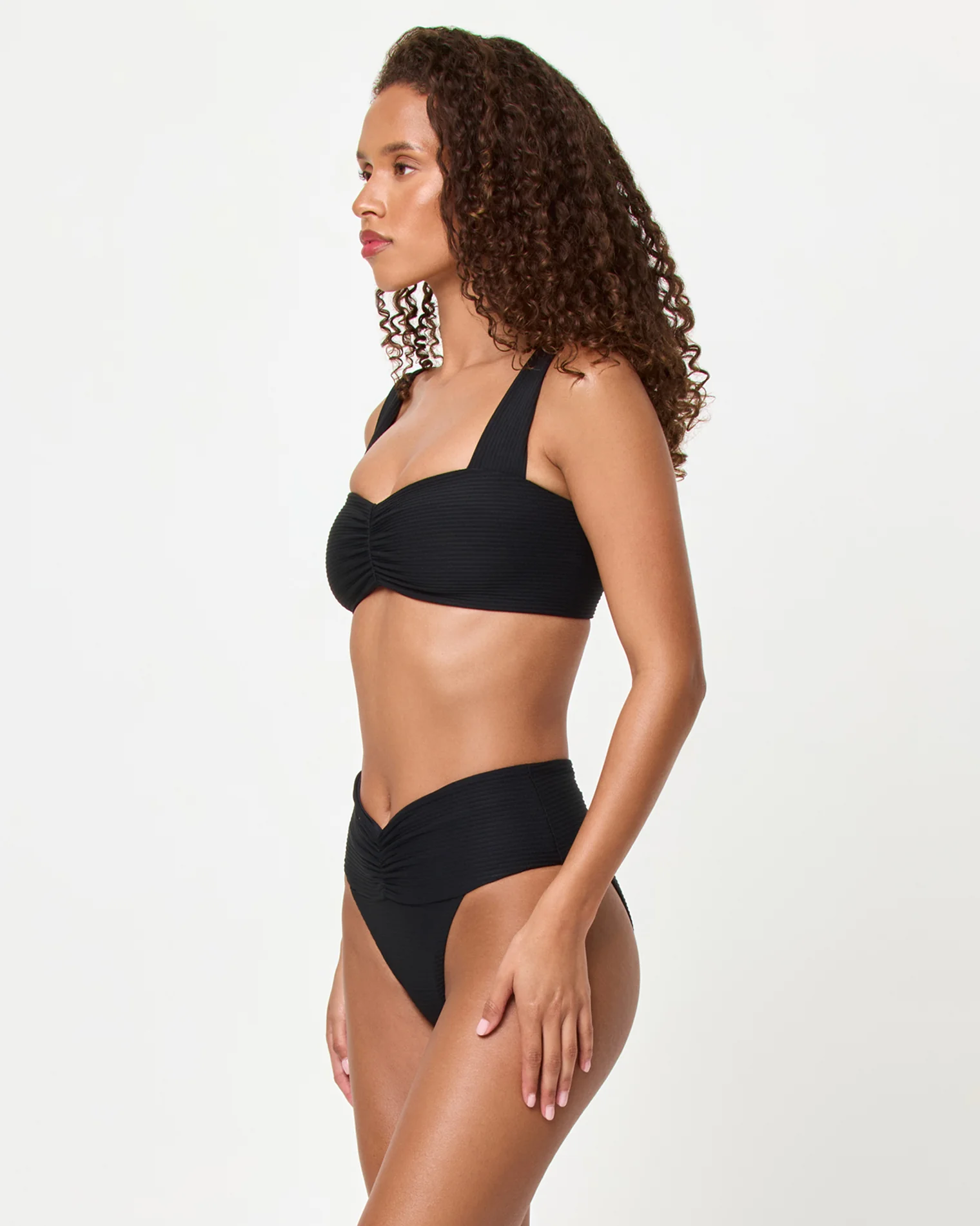Eco Chic Repreve® Marlee Bikini Top - Black - Image 4